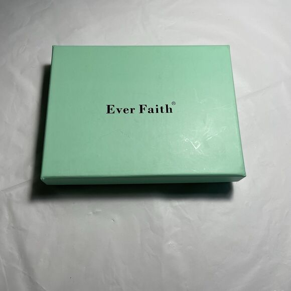 EVER FAITH Women's Austrian Crystal Simulated Pearl Rose Flower Leaf Necklace... - Picture 12 of 12